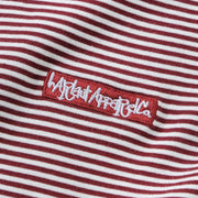 STRIPE TEE - WINE RED