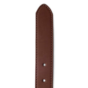 SPIRAL STUDDED BELT - BROWN