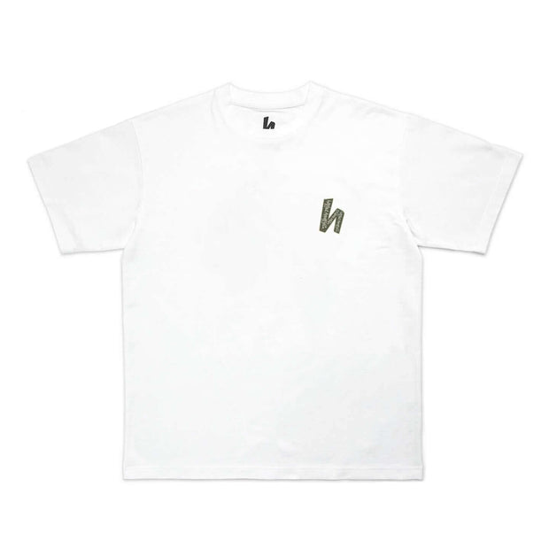 H-LOGO SCRIPT TEE - WHITE