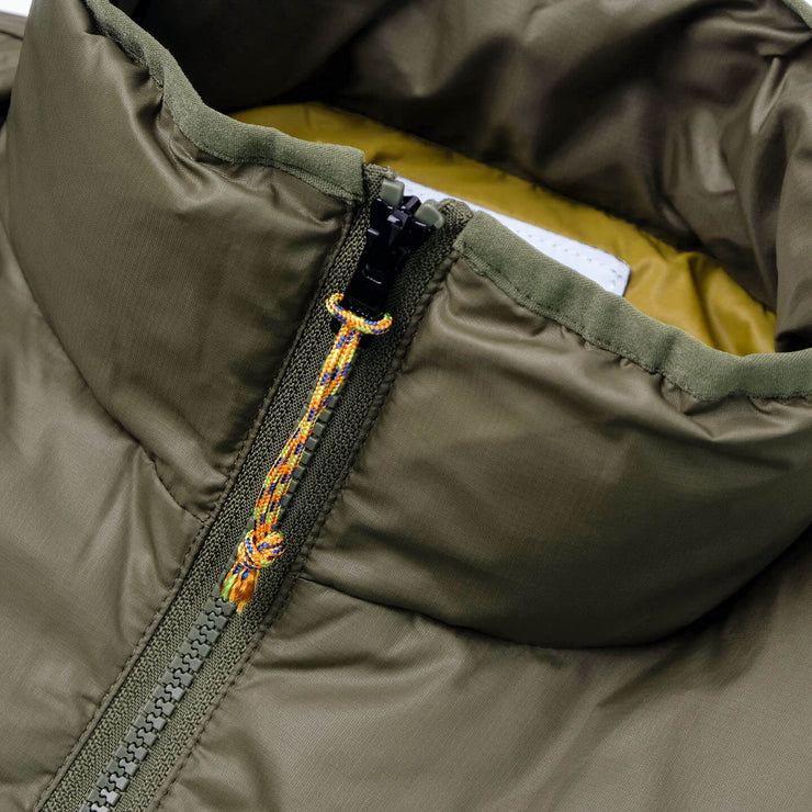 ZIP-OFF PUFFER - MILITARY GREEN