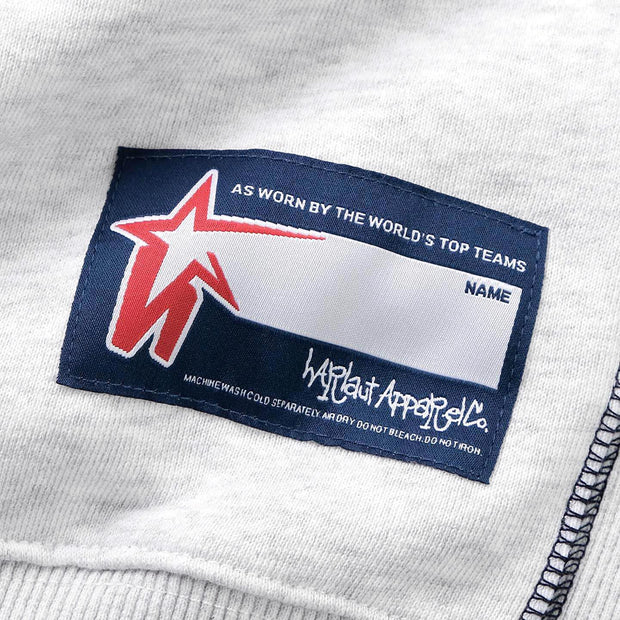 1/4 ZIP STAR SWEATSHIRT - ASH