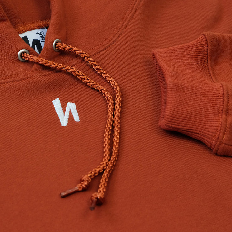 CENTER HOODIE - RUST