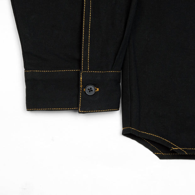 TWILL OVERSHIRT - BLACK / GOLD