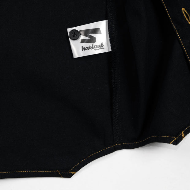 TWILL OVERSHIRT - BLACK / GOLD